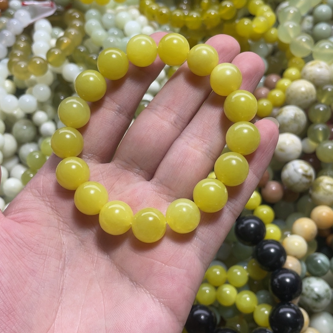 蛇纹石玉未镶嵌手链