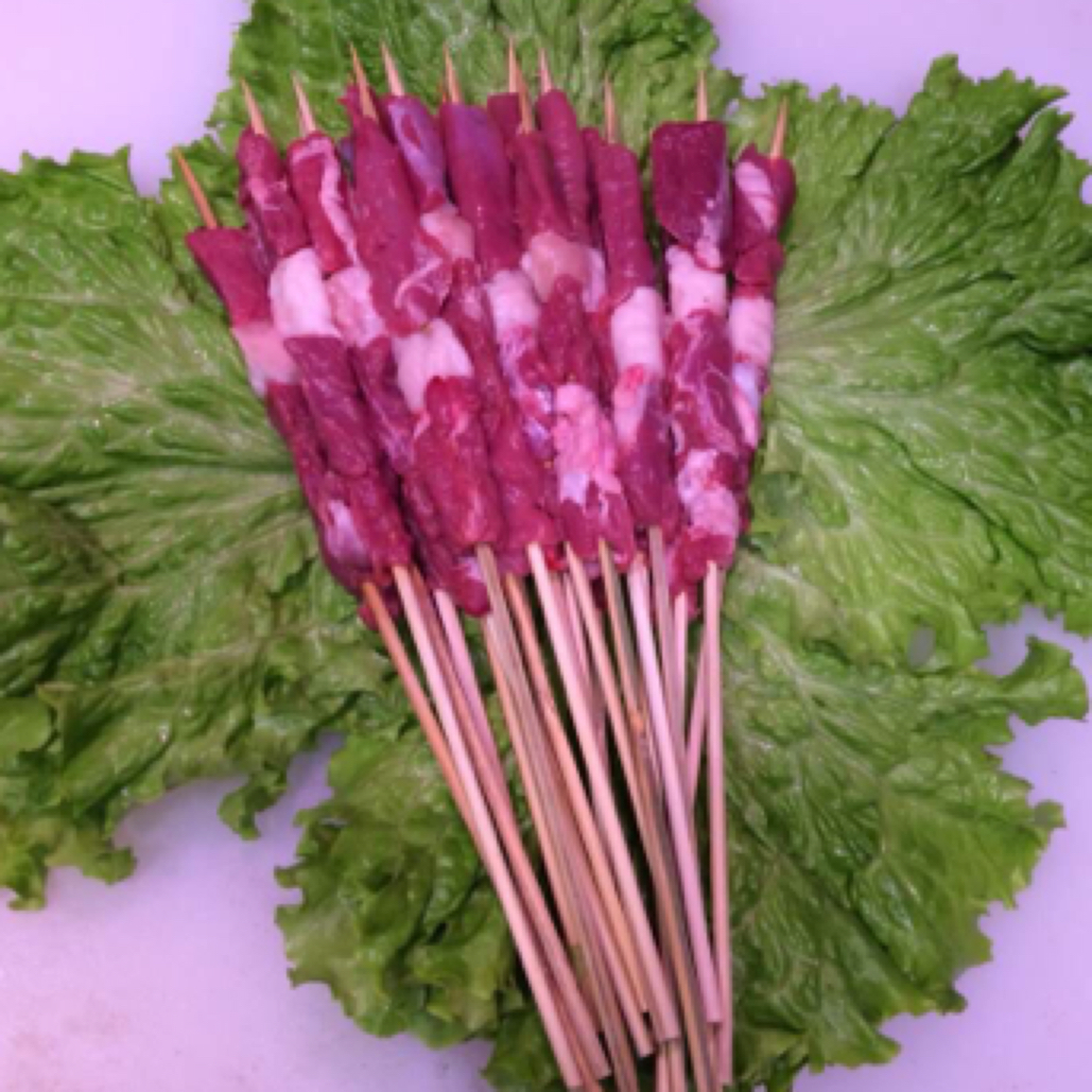 纯手工羊后腿肉串（含竹签）每斤46元