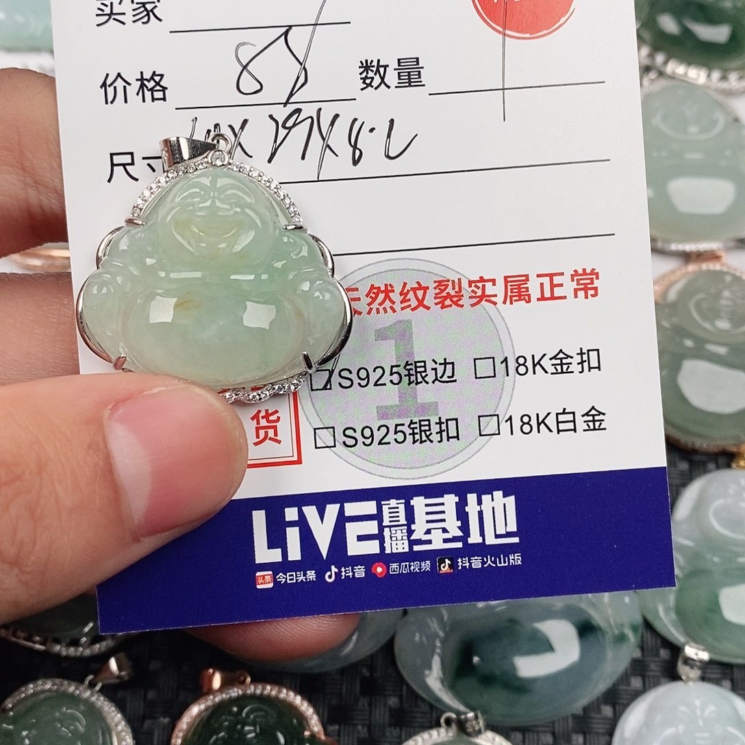 翡翠银S925镶嵌颈饰