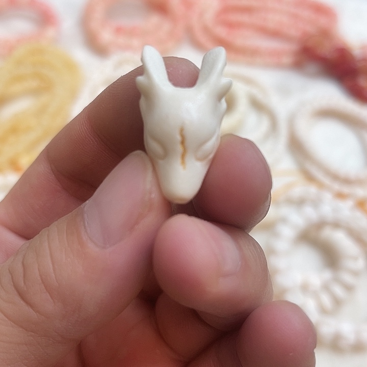 鹿骨手串/手链鹿骨鹿头三通卡17