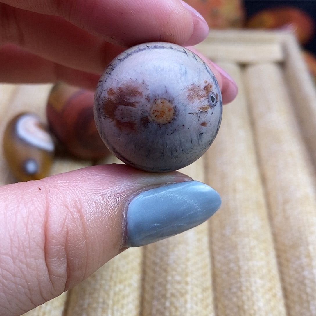 滴***人玛瑙/玉髓未镶嵌单珠