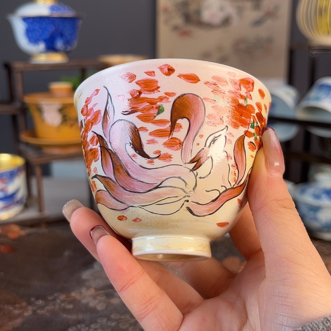 杯景德镇陶瓷茶杯多人