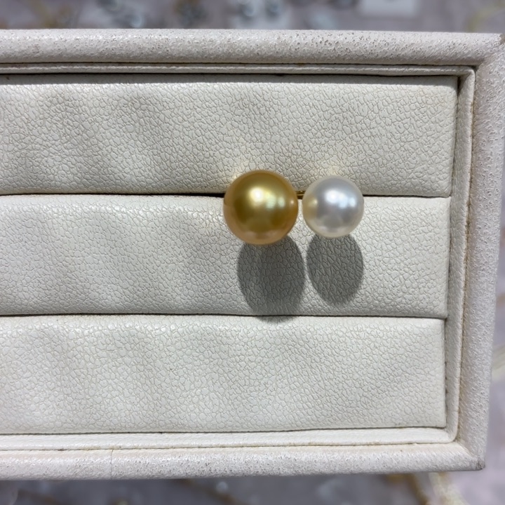 戒圈海水珍珠银S925镶嵌