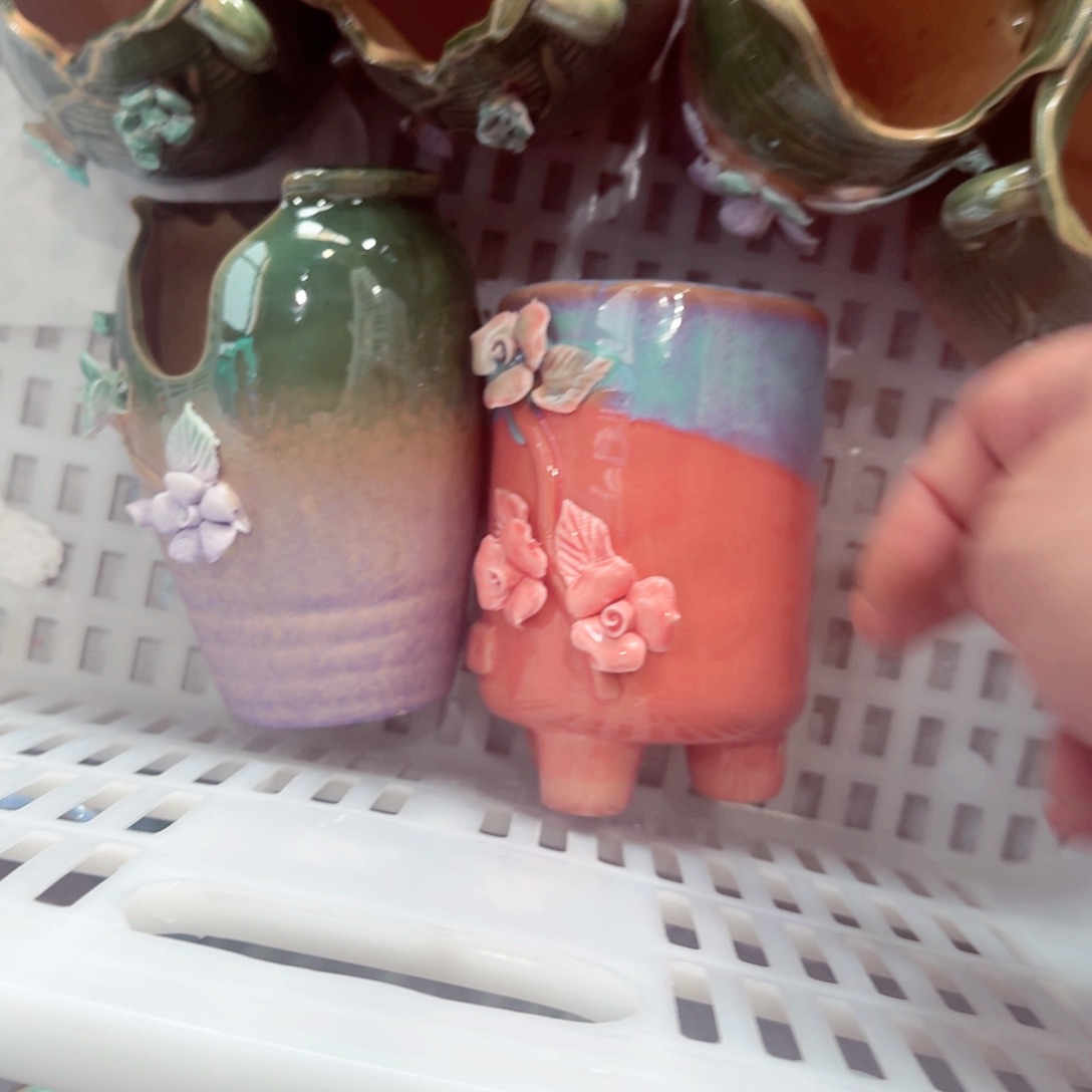 紫砂花盆瑕疵瑕疵