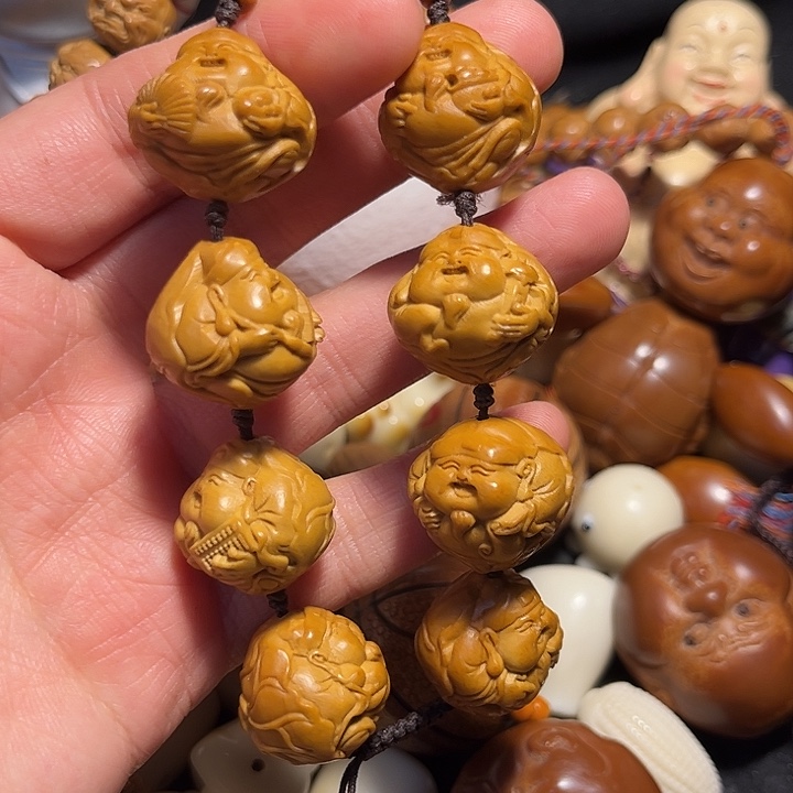 手串/手链橄榄核荷叶财神