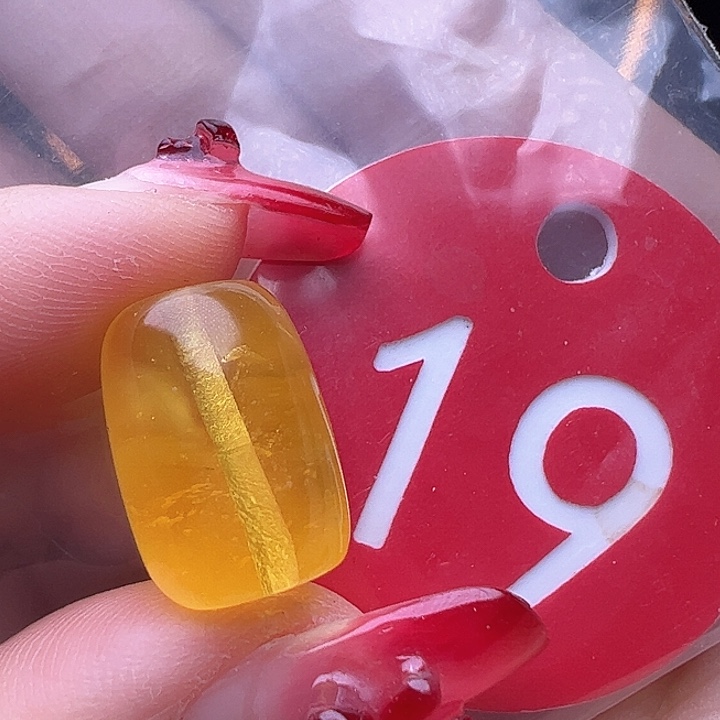 蜜蜡裸石未镶嵌微瑕 11/15mm 桶珠