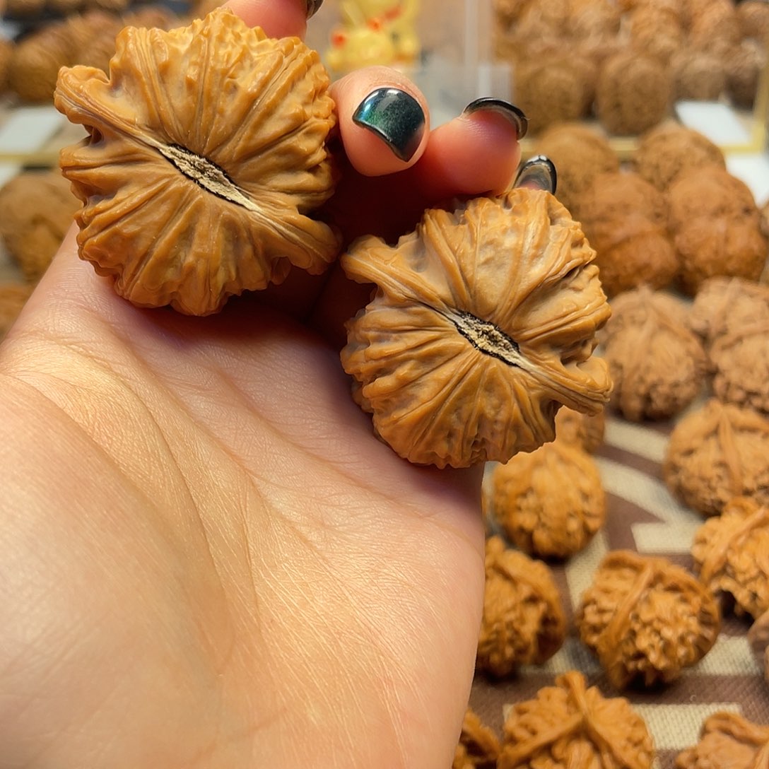 吊坠文玩核桃白狮子