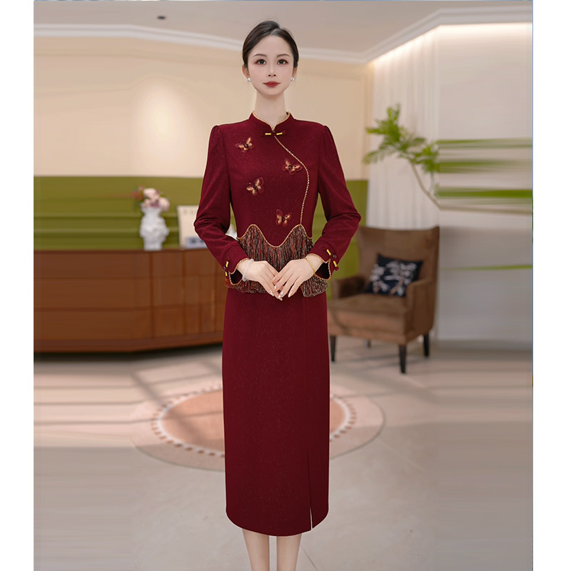 JG-25550 新款2025年秋季时尚气质优雅显瘦连衣裙 M-4XL