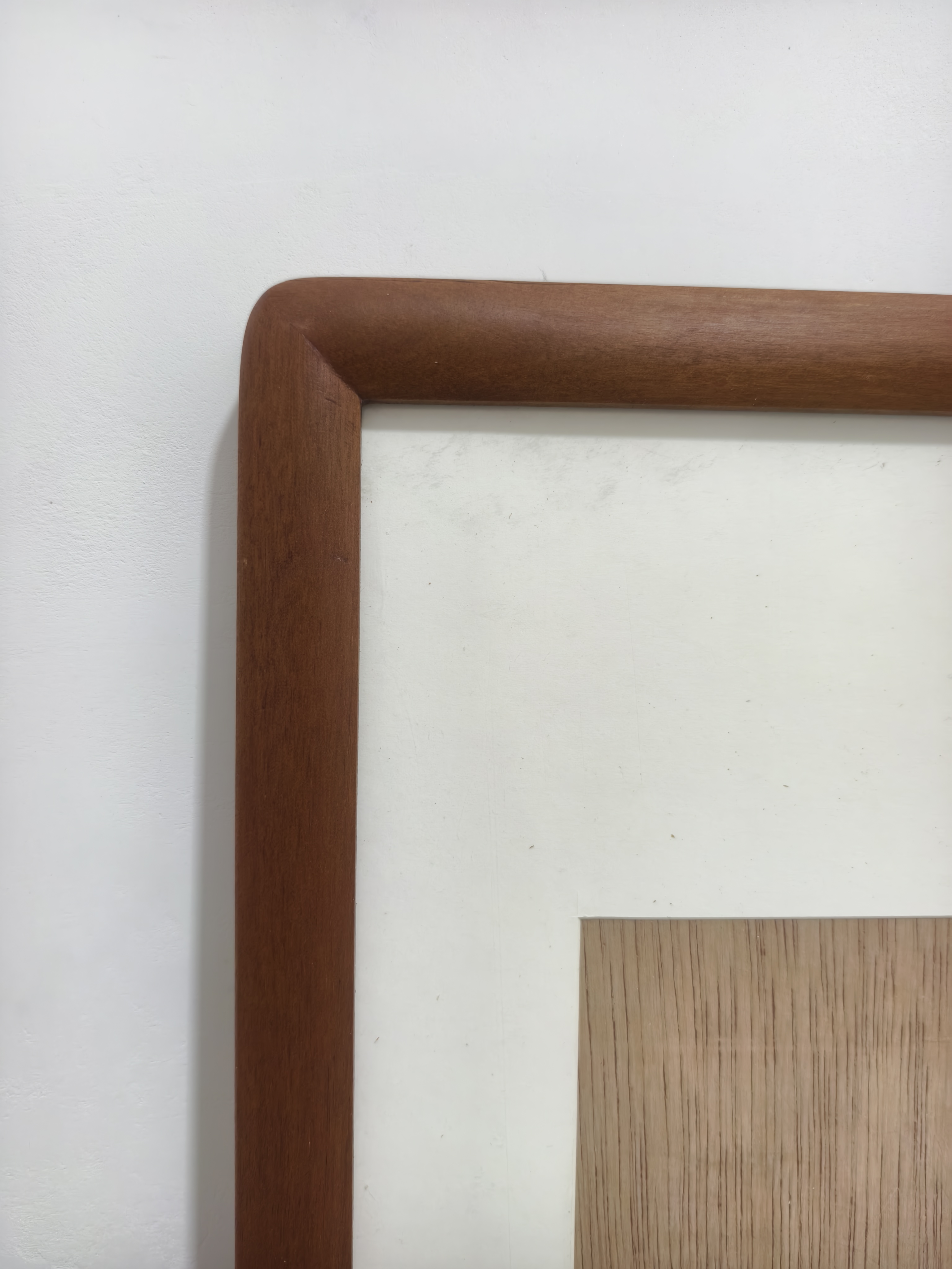 定制胡桃木画框实木画框榫卯结构圆角画框