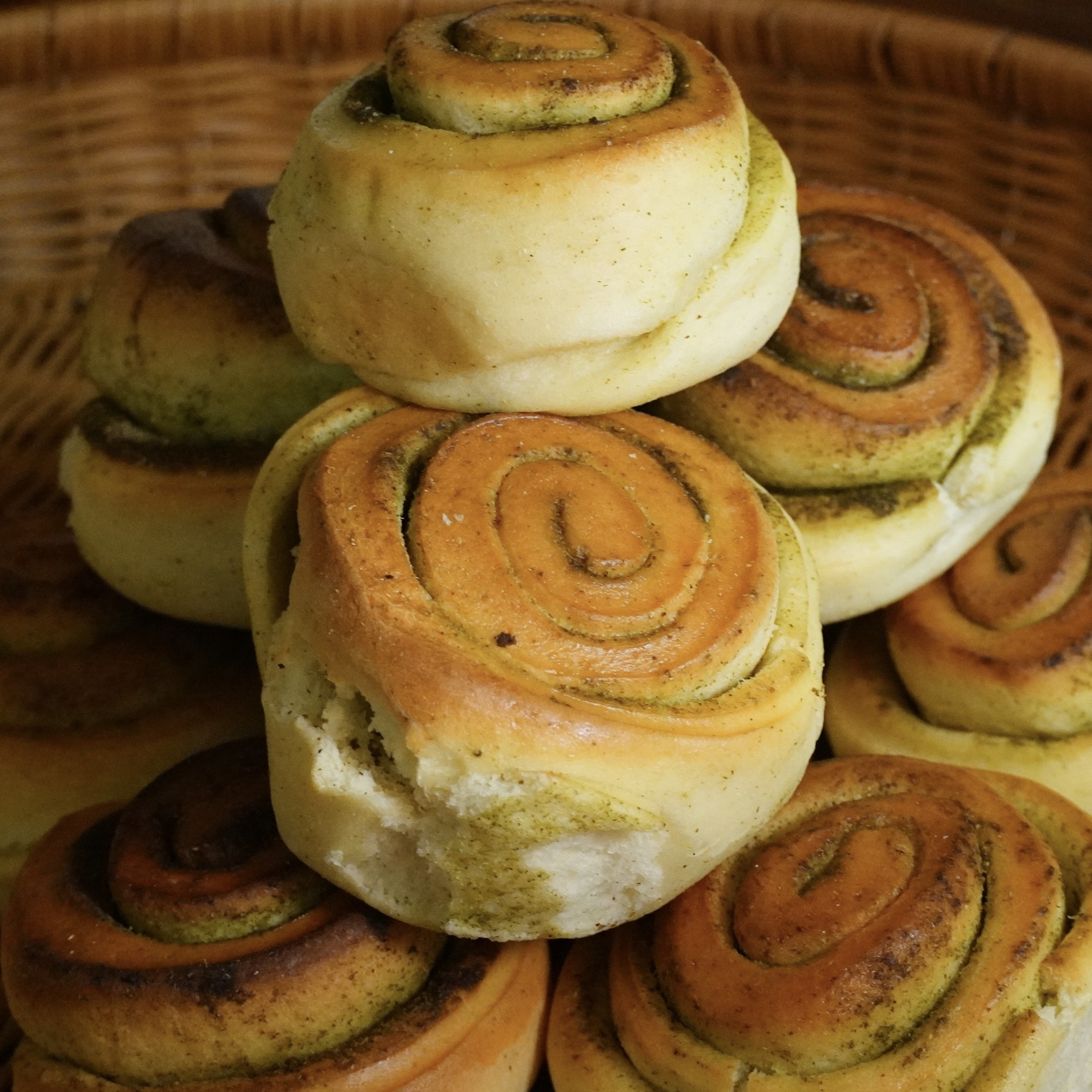 麦草烧制原味花卷口感偏酥适合控糖麦草清香和馍馍味非常浓郁