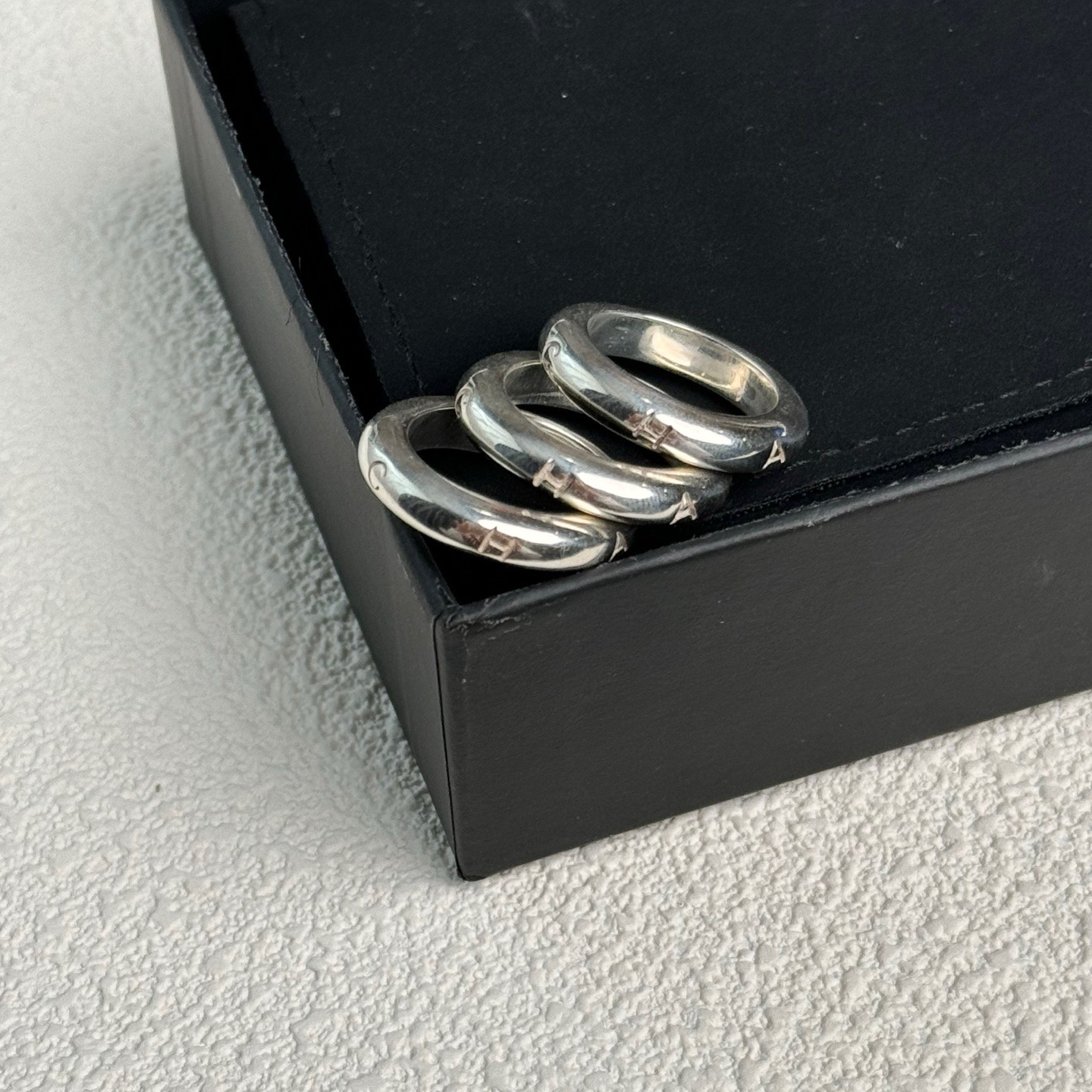 95新 Chanel/香奈儿 泡泡中古 Chanel 925银系列套戒