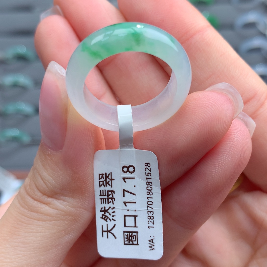 翡翠戒指未镶嵌天然