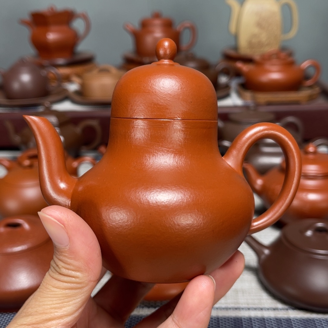 茶壶紫砂全手工制作160cc