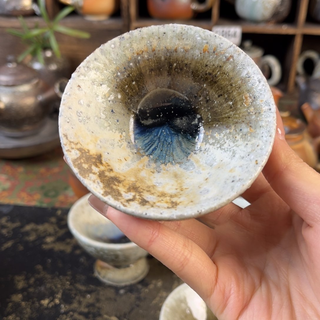 杯柴烧茶器窑宝杯