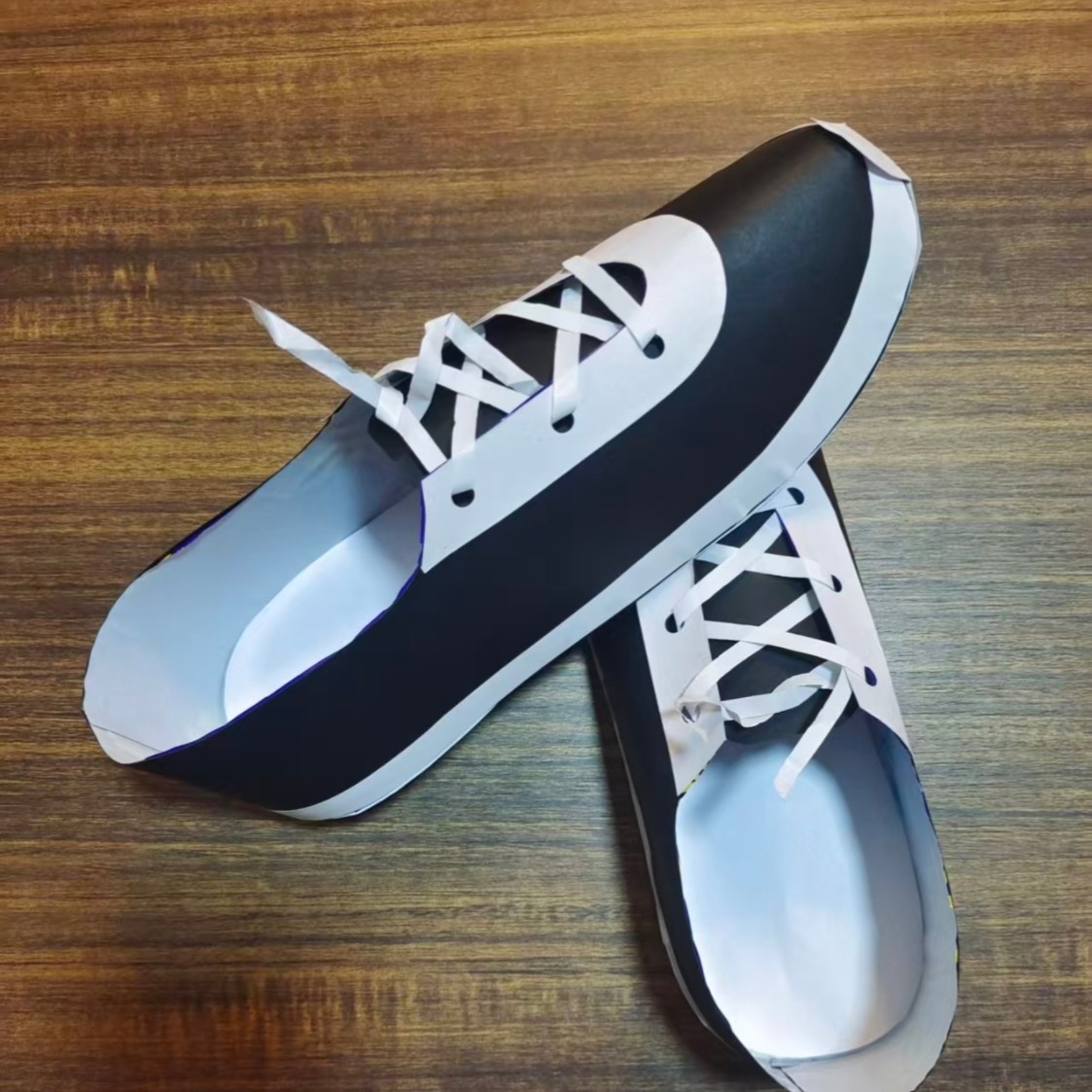 手工制作高端纸鞋男款平底鞋可定制成品