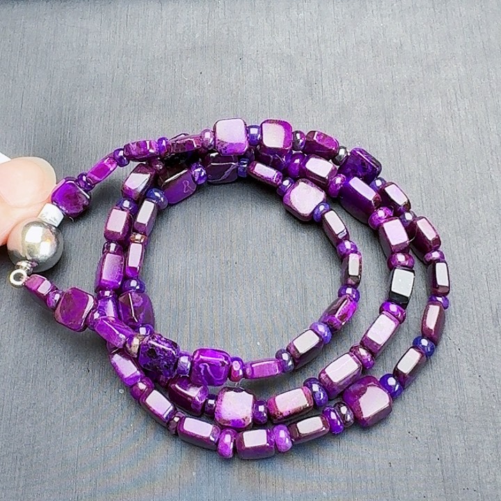 苏纪石（舒俱来）颈饰未镶嵌项链