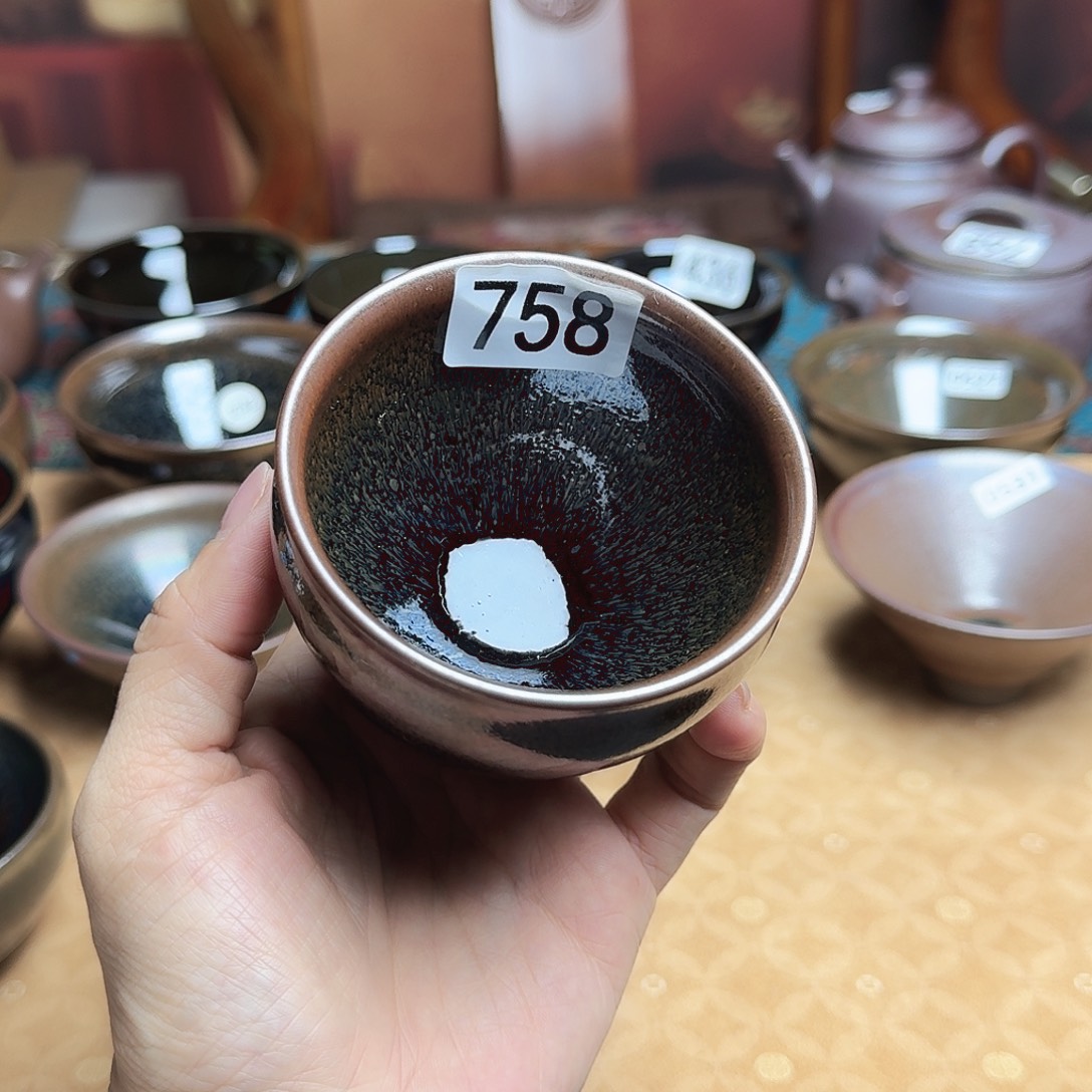 茶盏758 柴烧手工主人杯