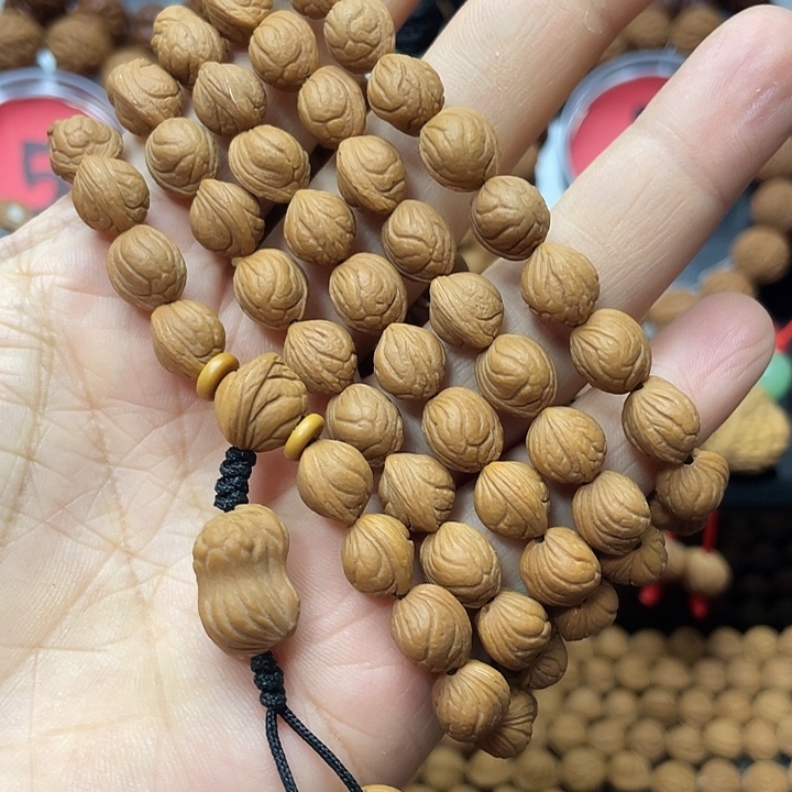 T***N手串桃核小龙纹脖挂0.8➕尺寸115颗