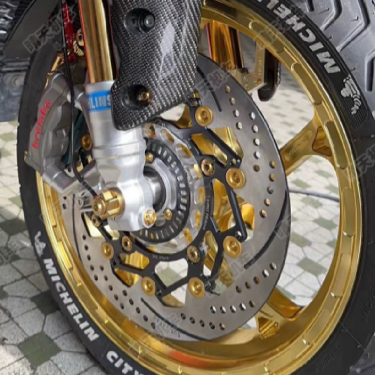 MFZ 雅马哈XMAX300改装锻造轮毂 轻量化轮毂 锻造轮框 轻4-5斤