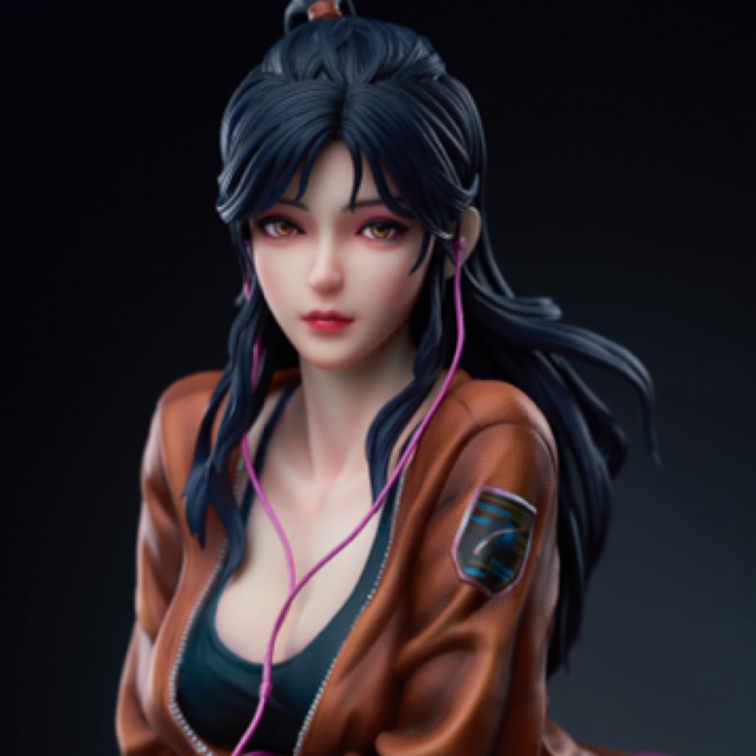 【补款】光年出品WLOP正版授权《云虫》1/4收藏级雕像《月牙儿》