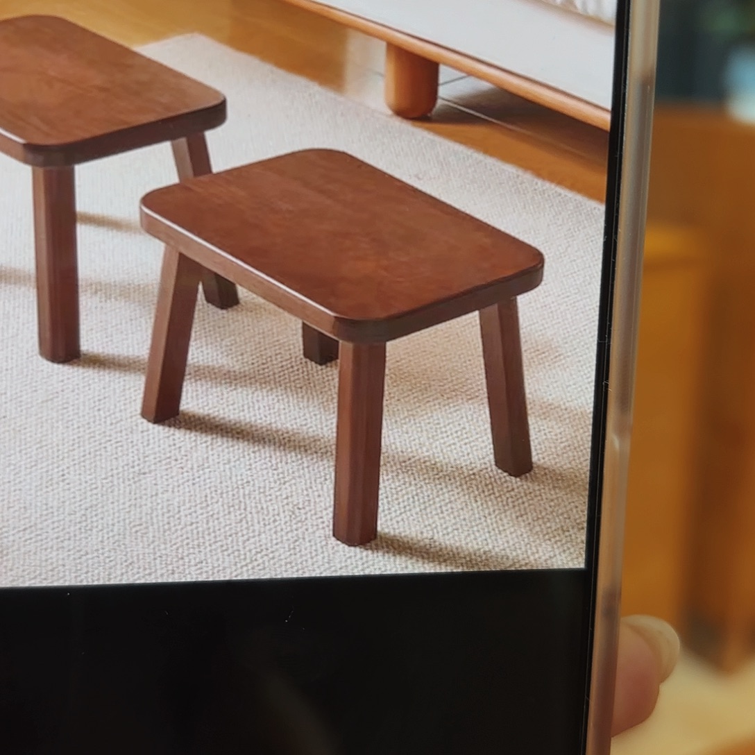 橡胶木全实木小凳子