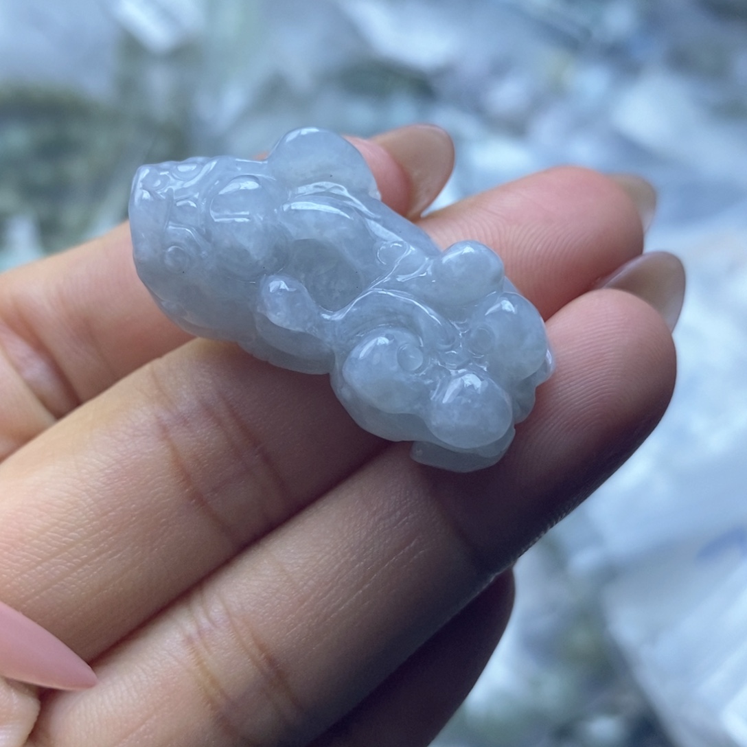 翡翠未镶嵌手链貔貅