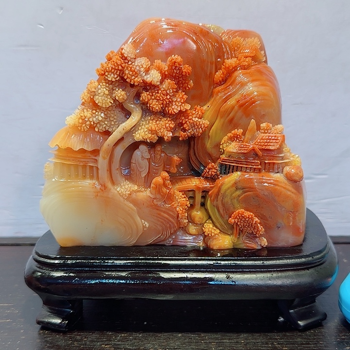 A***赵寿山石寿山石摆件精品