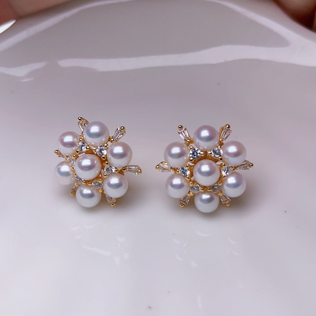 淡水珍珠耳饰未镶嵌