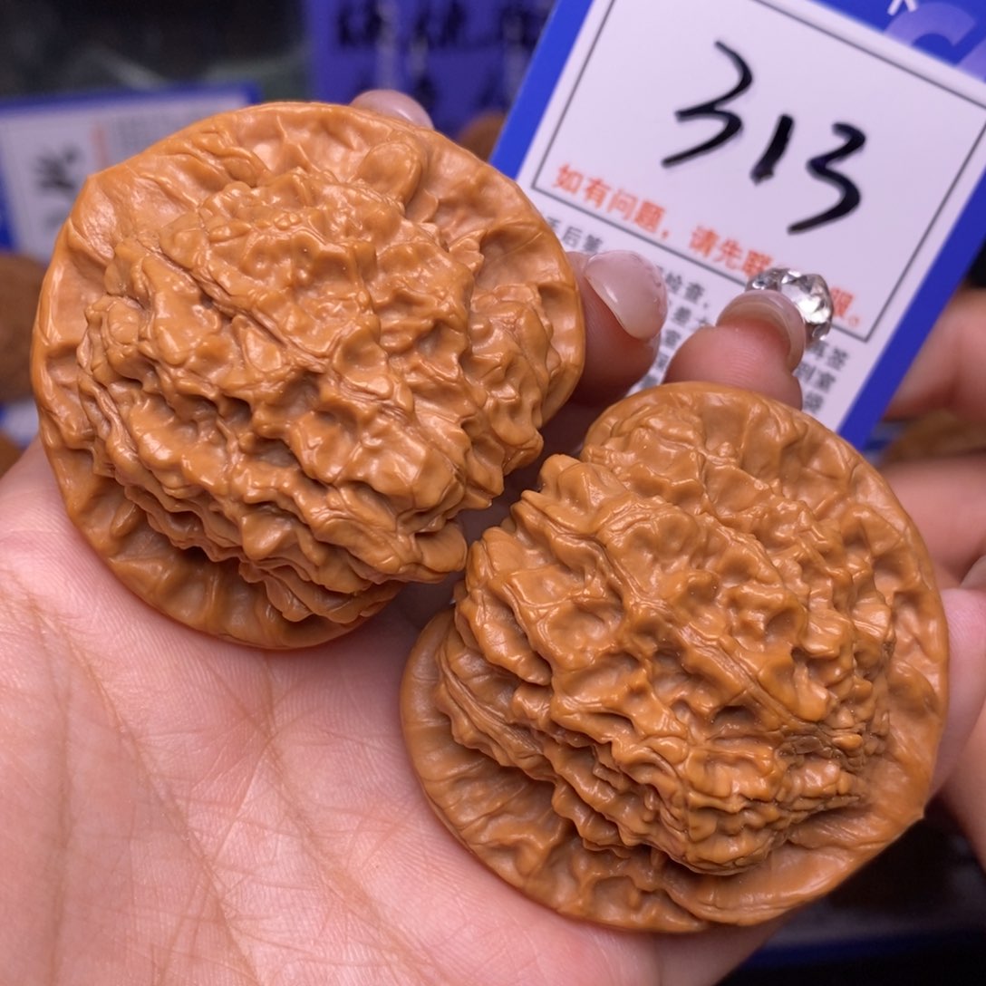 文玩核桃把件50官帽313