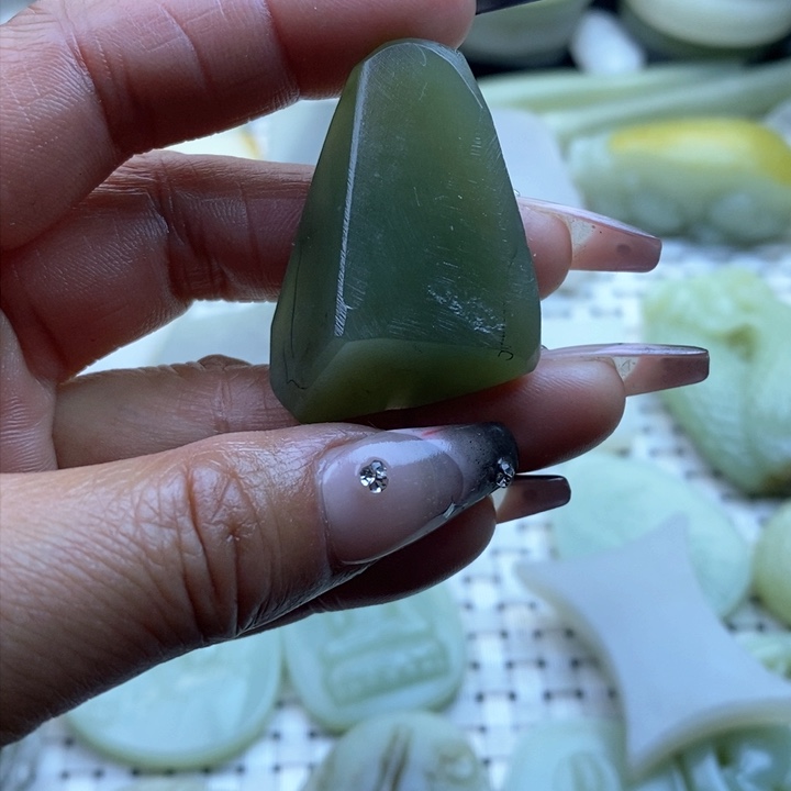 和田玉和田玉青海料未镶嵌