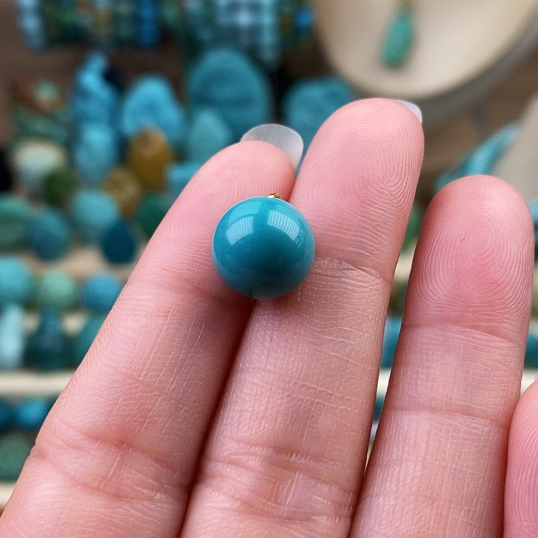 未镶嵌绿松石珠宝奇石10.5