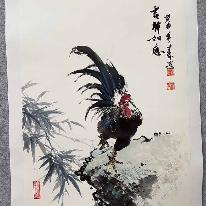 国画花鸟的翅膀和翅膀是一样长的