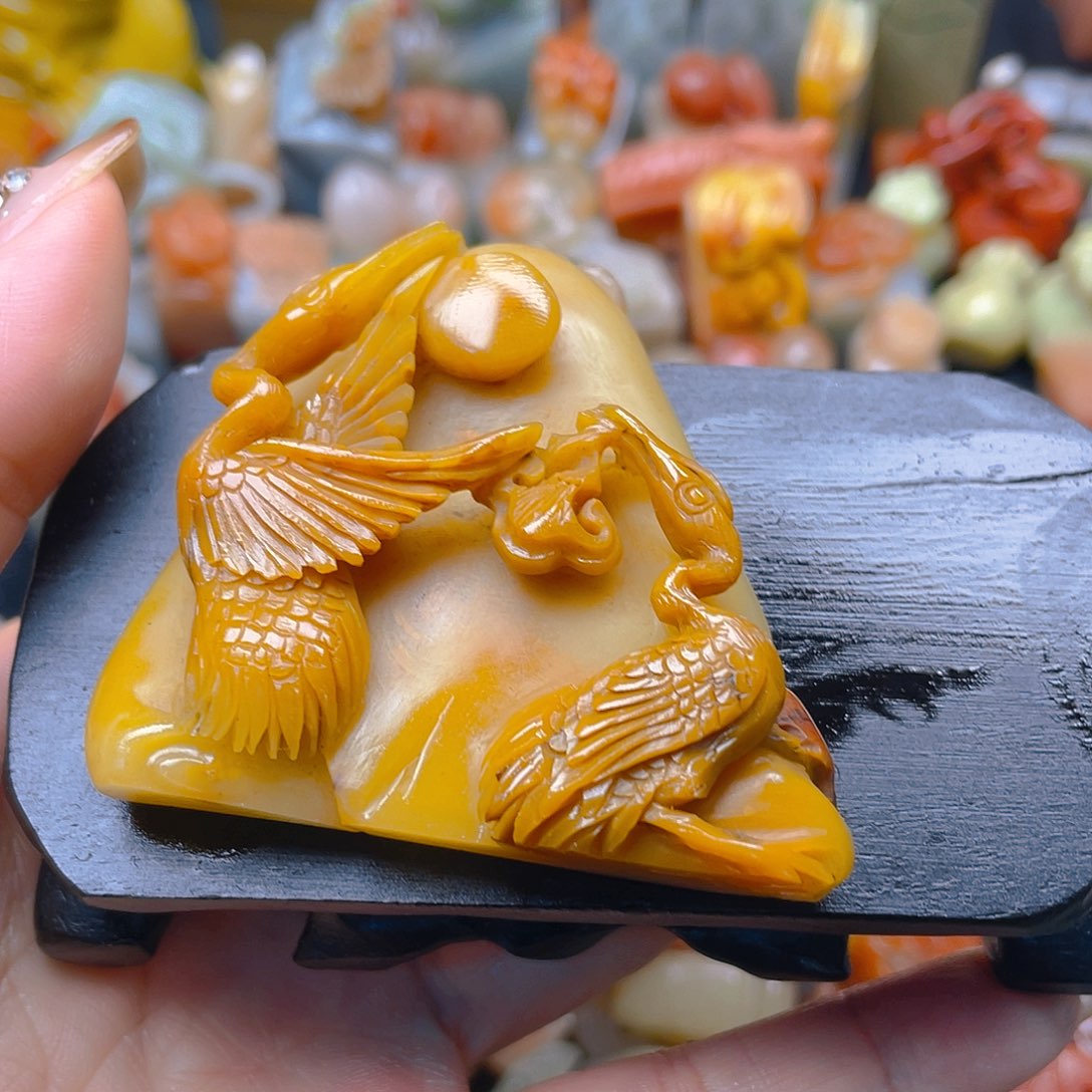 青田石印石浅*北部田