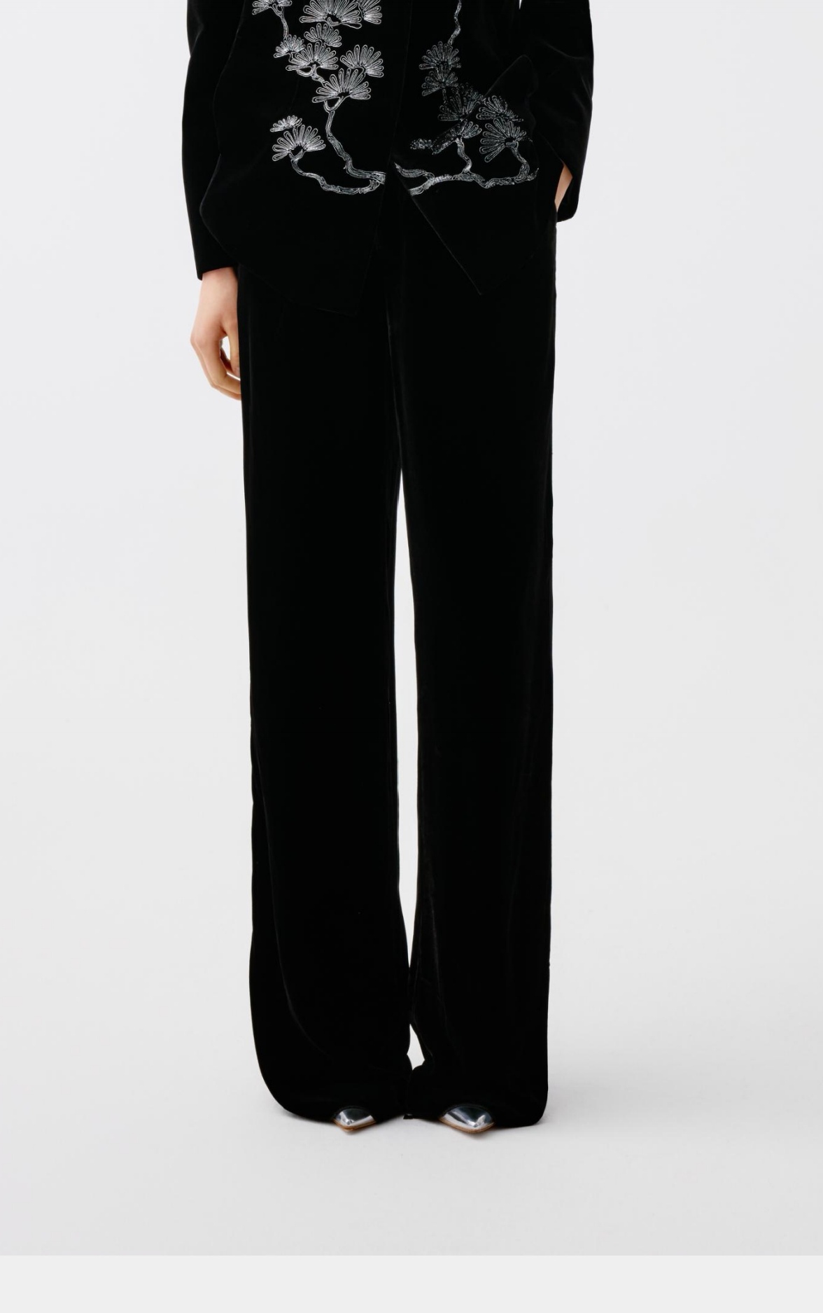 【刘彤推荐】玉琼   丝绒长裤 J25S1072