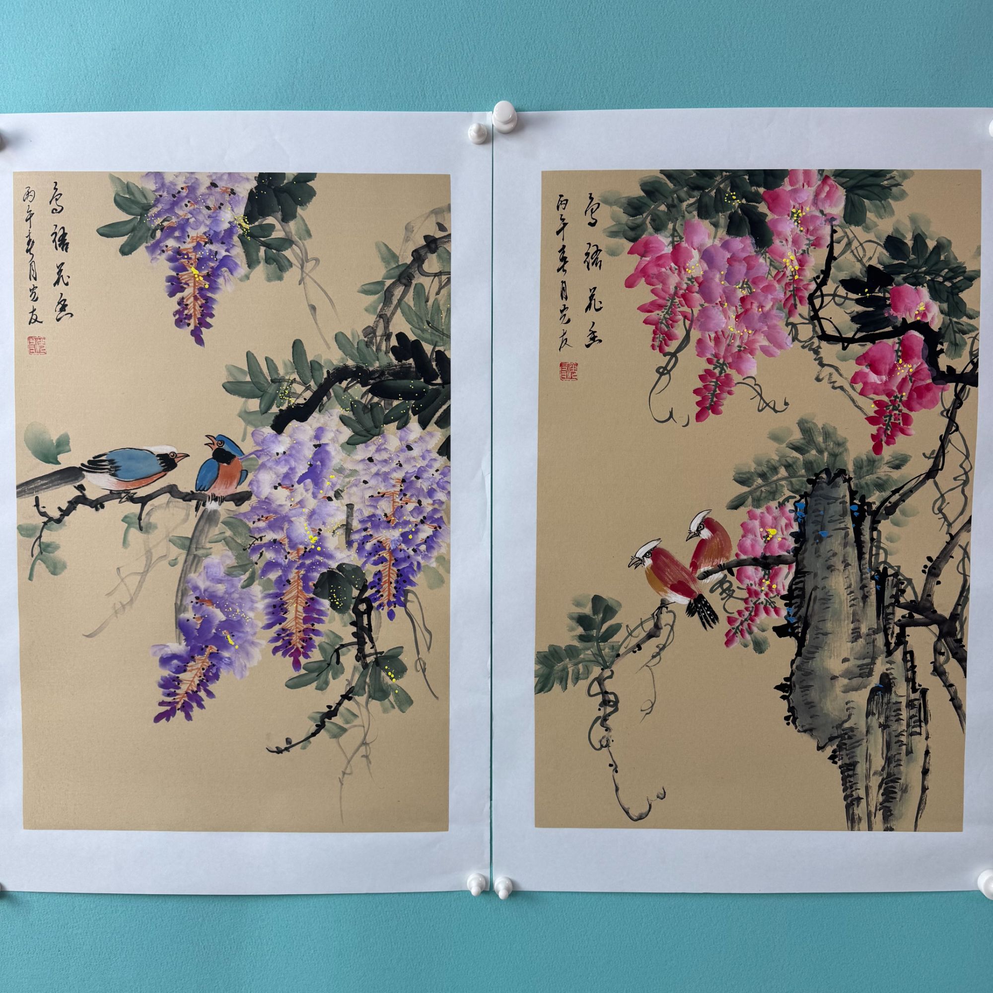 房光友精品花鸟绘画作品随机画面