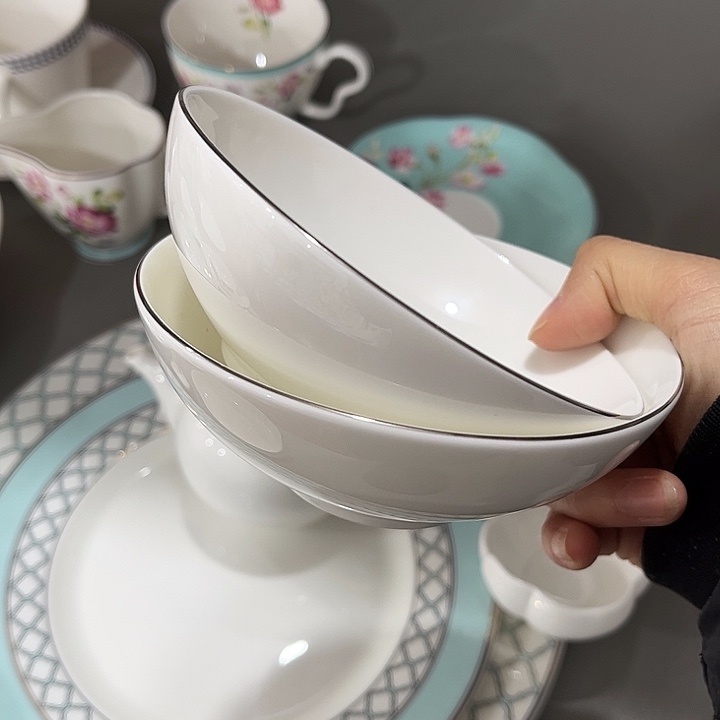 瓷片微瑕骨瓷福利碗两个