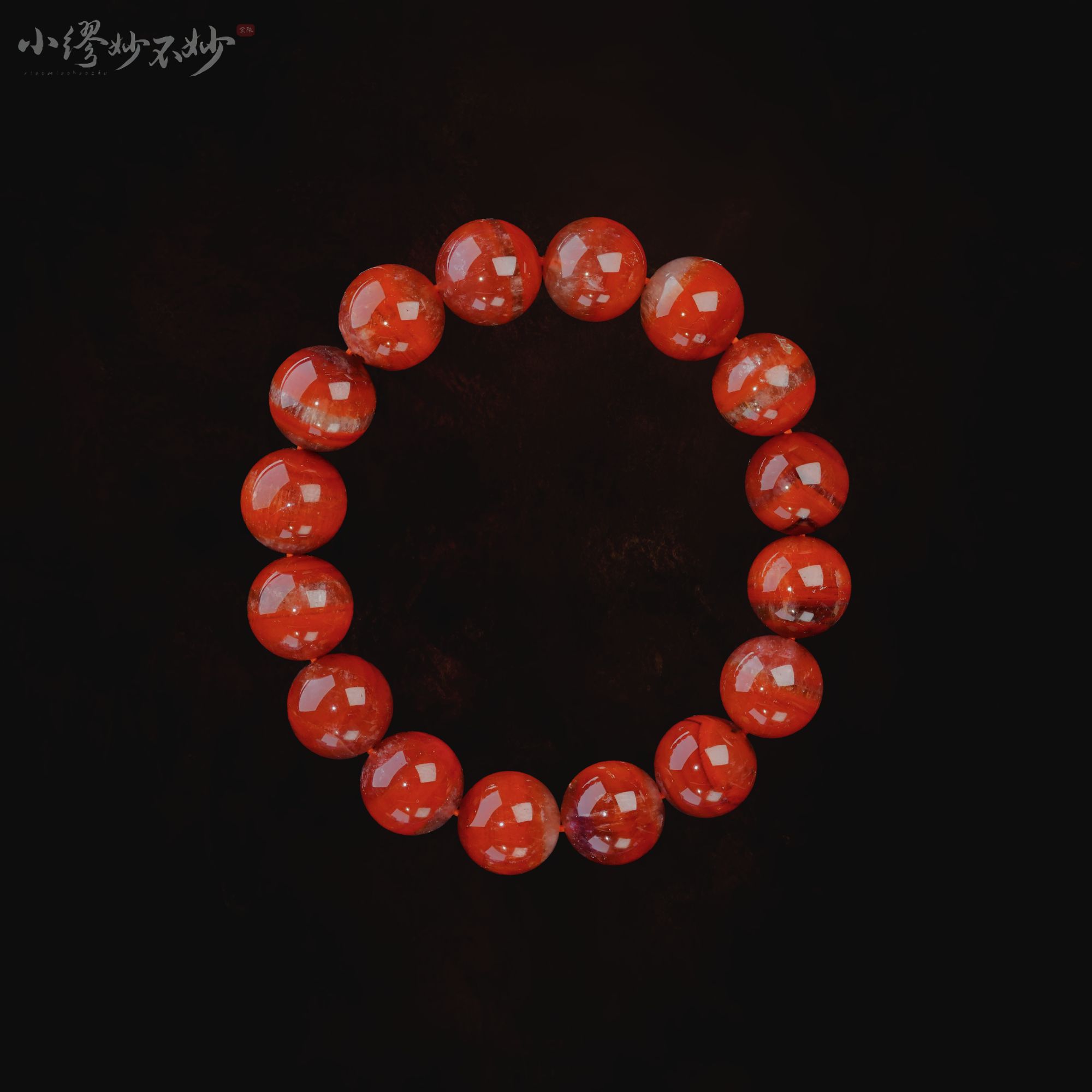 【缪老师严选】SJ0662 满江红红极光水晶手链 多样性发其一