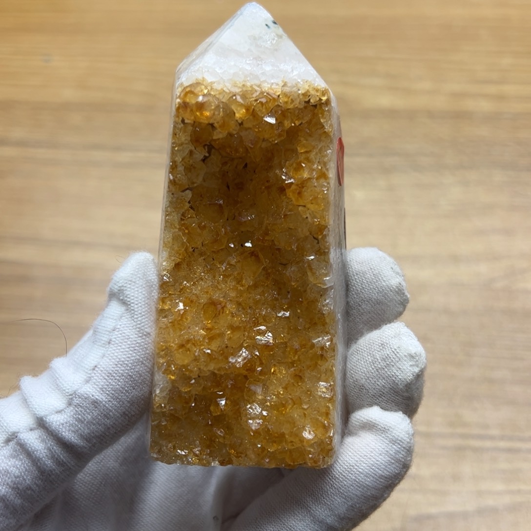水晶黄色柱子40未镶嵌