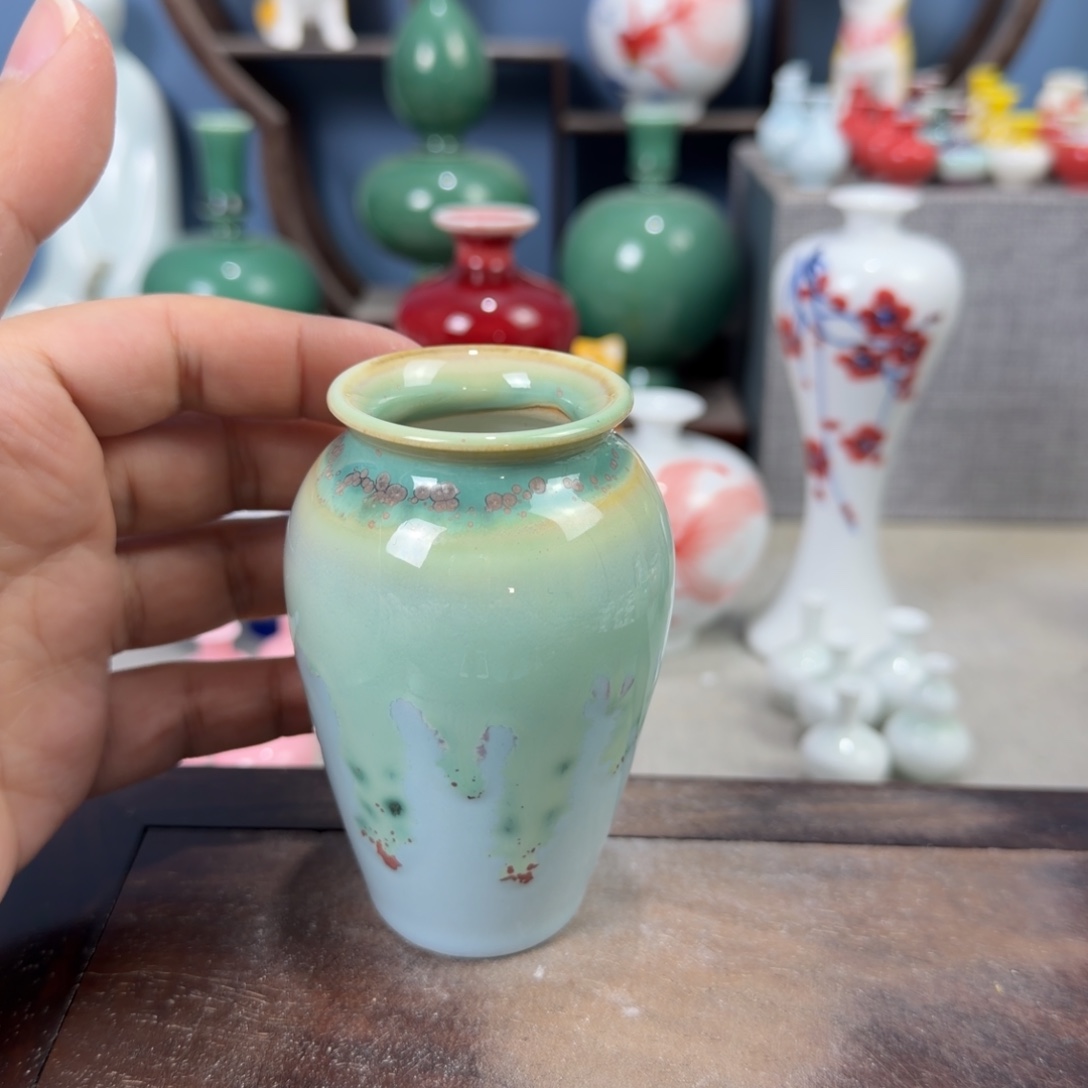 陶瓷手工小花器摆件