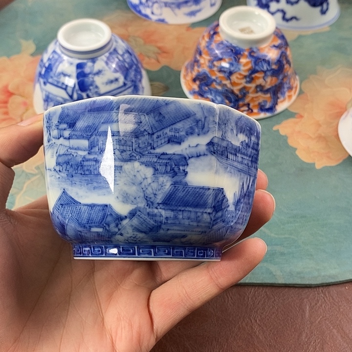 杯H****?现代景德镇全手工全手绘茶具1688888