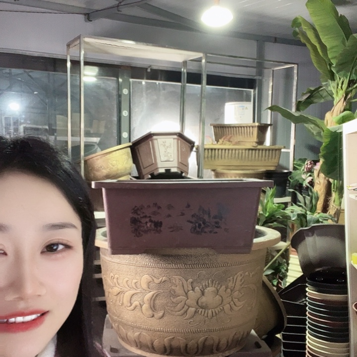 盆景60花盆3个有孔