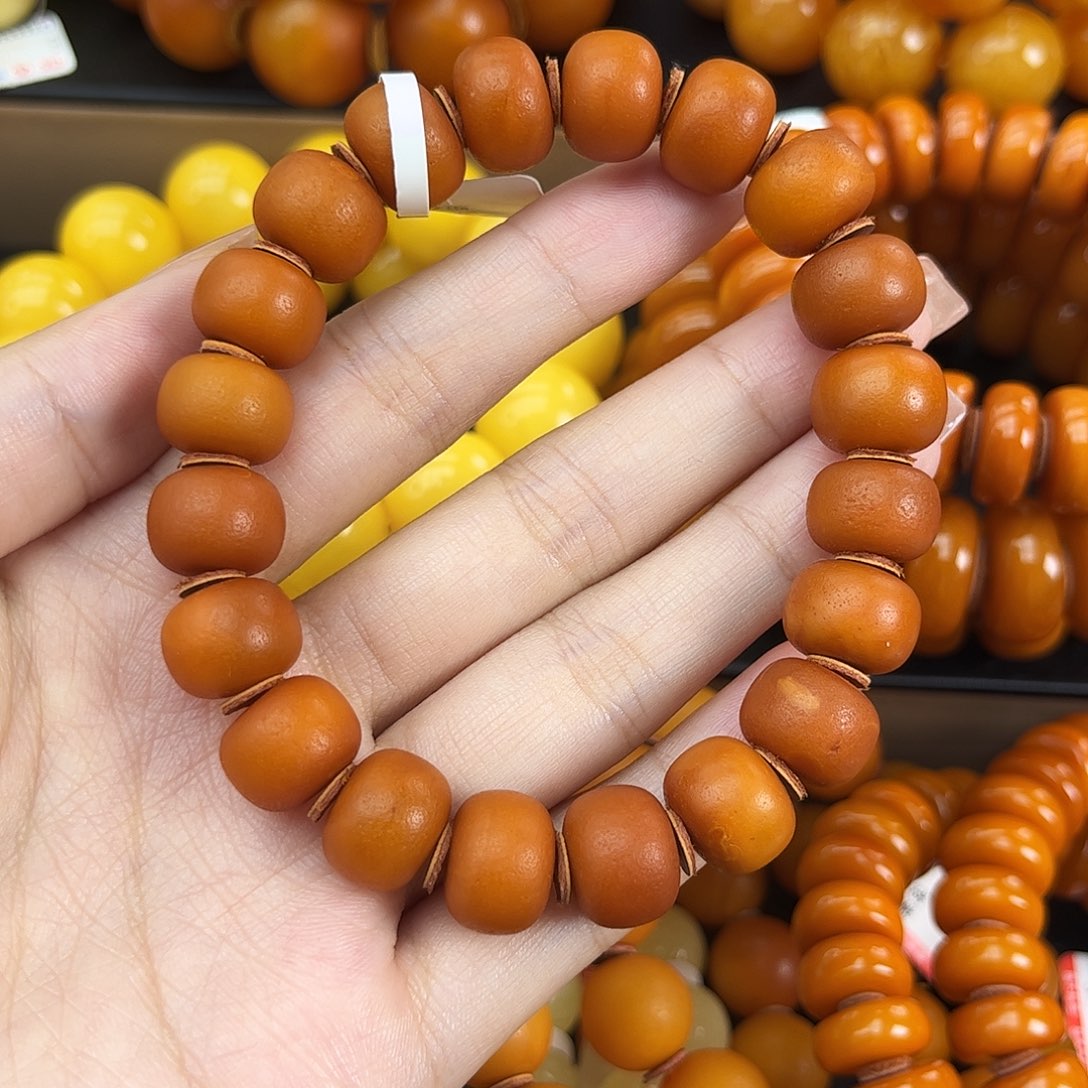未镶嵌琥珀手链蜜蜡