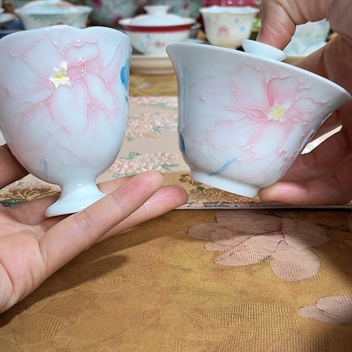 【闪购商品】国色惊城盖碗➕高足杯