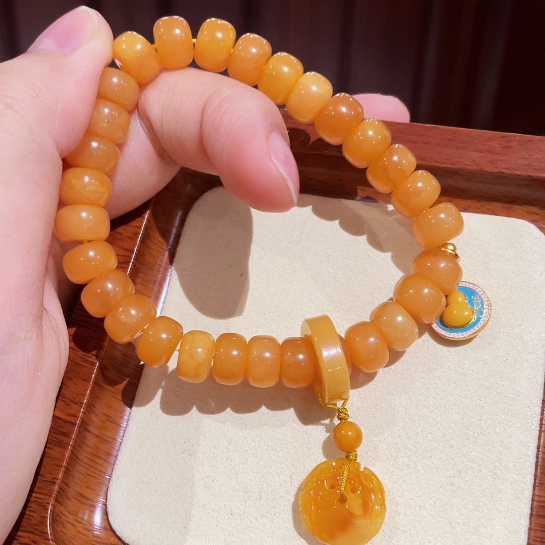 蜜蜡手链未镶嵌手串