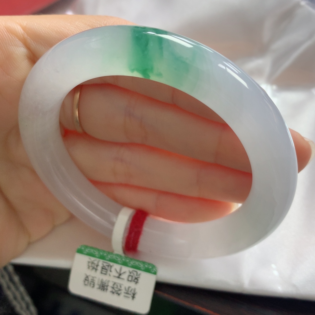 未镶嵌手镯翡翠缅甸天然翡翠A货50.6圆