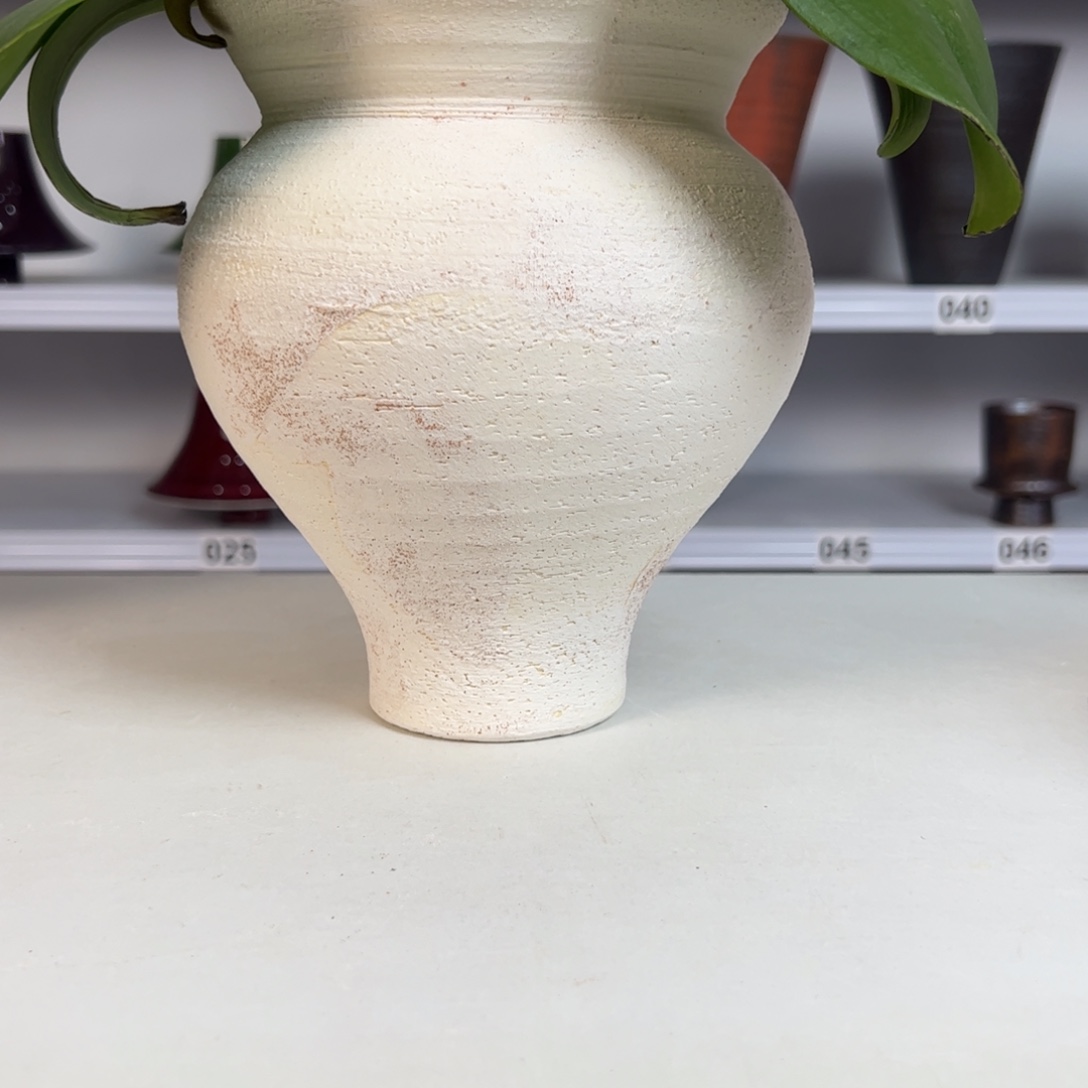 静***持景德镇手工花盆有孔