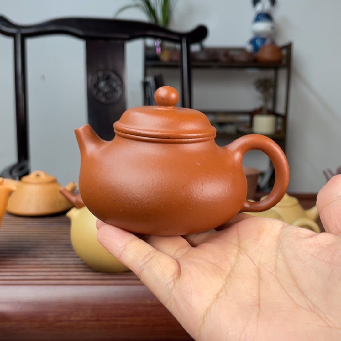 朱泥茶壶微瑕老朱泥容天150cc