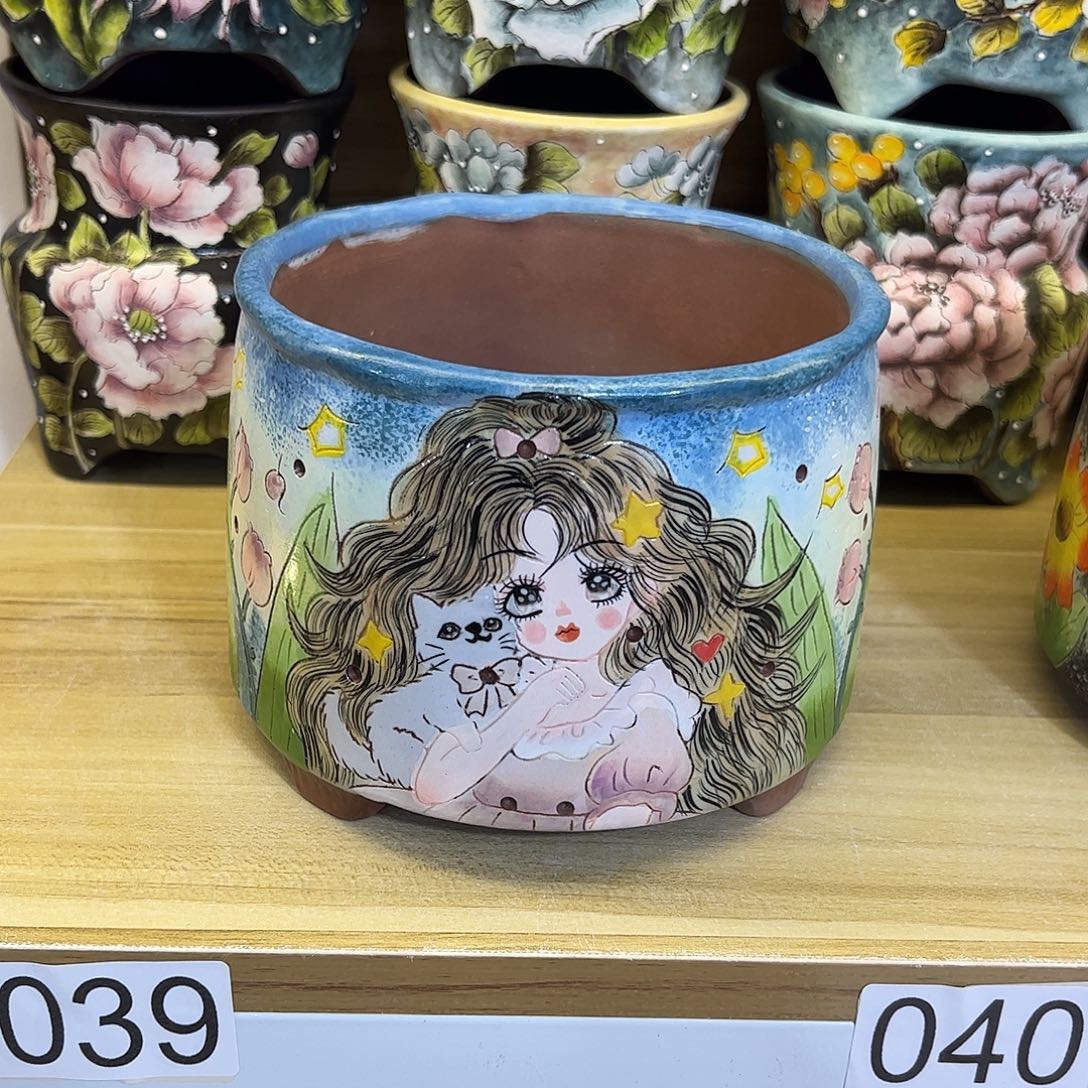 景德镇炫彩手绘口12高11