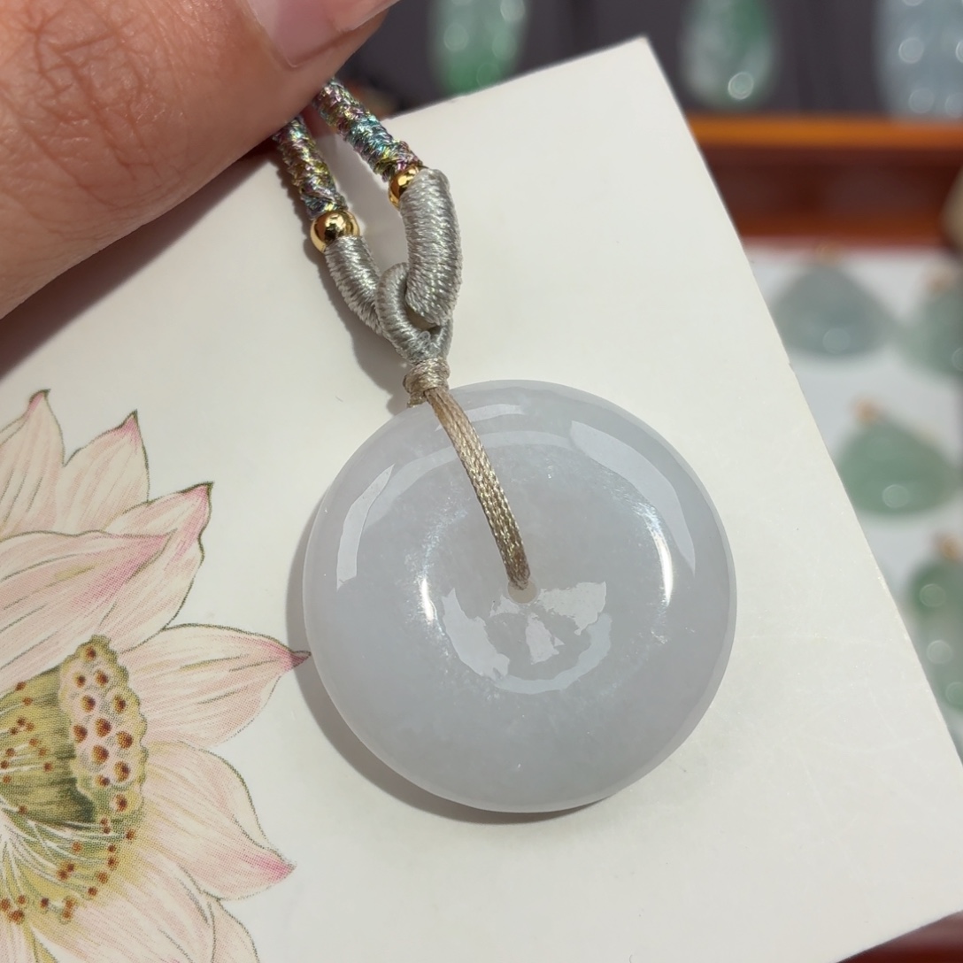 阿****翡翠未镶嵌颈饰平安扣吊坠