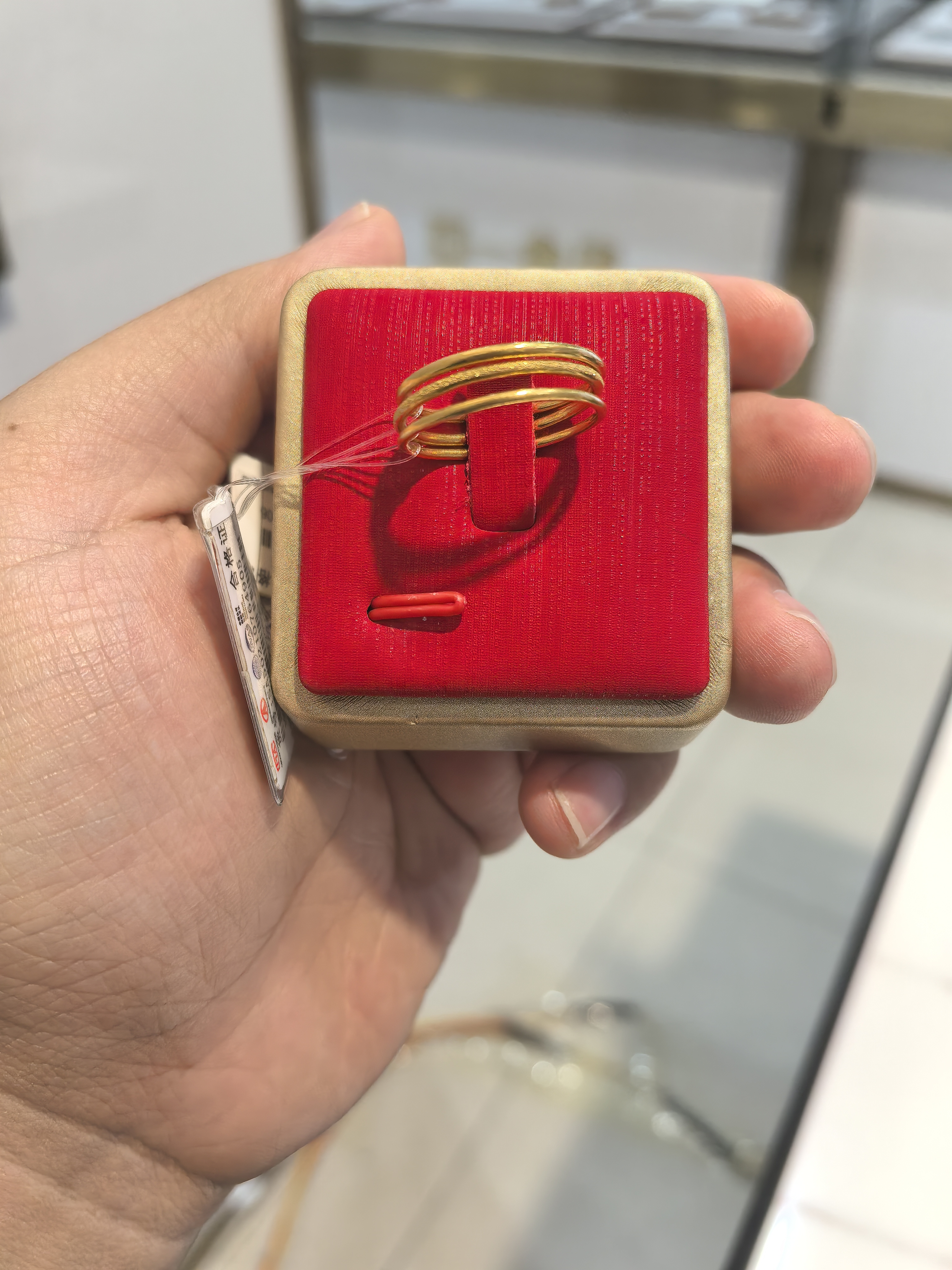 赛菲尔万足 足金999.9三生三世戒指